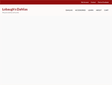 Tablet Screenshot of lobaughsdahlias.com